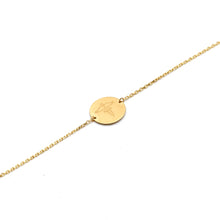 Real Gold Medical Symbol Disc Bracelet 7886 (17 + 2 = 19 C.M) BR1938