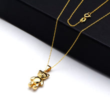 Real Gold 3D Teddy Bear Necklace 0503 CWP 2050
