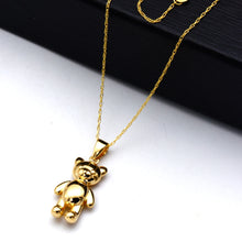 Real Gold 3D Teddy Bear Necklace 0503 CWP 2050