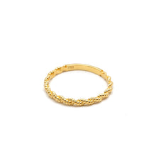 Real Gold Braided Rope Band Ring 7644 (Size 5) R3042