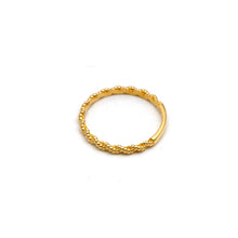 Real Gold Braided Rope Band Ring 7644 (Size 5) R3042