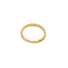 Real Gold Braided Rope Band Ring 7644 (Size 5) R3042