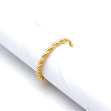 Real Gold Braided Rope Band Ring 7644 (Size 5) R3042