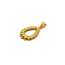 Real Gold Twisted Oval Pendant 0350 P 2059