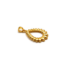 Real Gold Twisted Oval Pendant 0350 P 2059