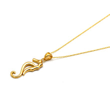 Real Gold Seahorse Necklace 2106 CWP 2062