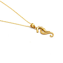 Real Gold Seahorse Necklace 2106 CWP 2062