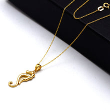 Real Gold Seahorse Necklace 2106 CWP 2062