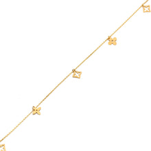 Real Gold Clover Charm Anklet (25 C.M) 0544 A1361
