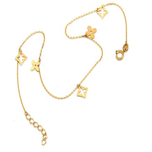 Real Gold Clover Charm Anklet (25 C.M) 0544 A1361