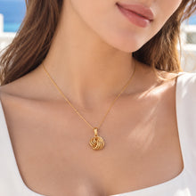 Real Gold 4 Ring Small Twisted Necklace 9809 CWP 1923