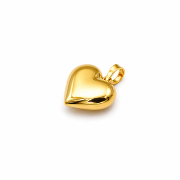 Real Gold 3D Plain Classic Heart Pendant 5281 P 2036