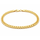Real Gold Solid Leaf Chain Snake Dual Bracelet 5136 (17 C.M) BR1873