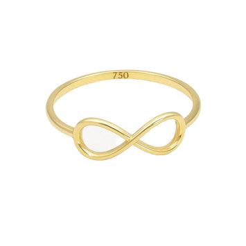 Real Gold Plain Infinity Ring (Size 8) - Model 1377 R2593