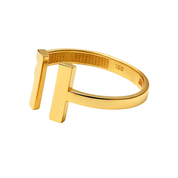 Real Gold GZTF Plain Round Ring 0298-2YZ (SIZE 7) R2224