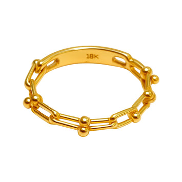 Real Gold GZTF Hardware Look Ring 7039 (SIZE 10) R2344