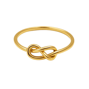 Real Gold Plain Knot Ring 6383 (SIZE 8.5) R2078