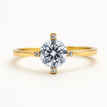Real Gold Solitaire Ring 0056 (SIZE 5) R1994