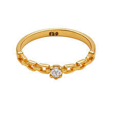 Real Gold Link Belt Ring GL2048 (Size 9) R2016