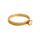 Real Gold Solitaire Maze Hoop Ring (Size 6.5) - Model 0720 R2913