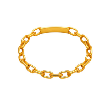 Real Gold Cable Twisted Unisex Ring 7043 (SIZE 9) R2072