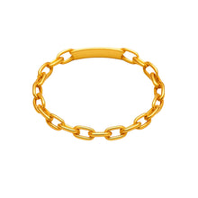 Real Gold Cable Twisted Unisex Ring 7043 (SIZE 9) R2072