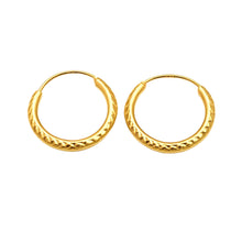 أقراط دائرية مشبكة من الذهب الحقيقي موديل 5730 E1913