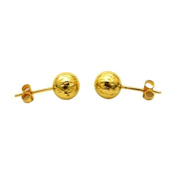 Real Gold Lined Stud Earring Set 0007MMV/76 E1030