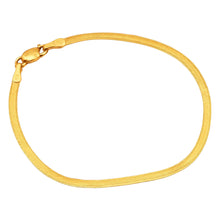 Real Gold Omega Snake Herringbone Belt Chain Bracelet 0707 (19 C.M) BR1578