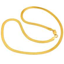 Real Gold Omega Snake Herringbone Belt Chain Necklace 0707 (50 C.M) CH1225