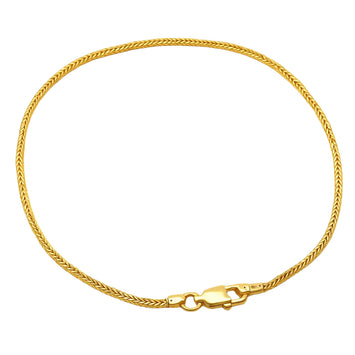 Real Gold Wide Wheat Bracelet HSPRTDK 4170 (20 C.M) BR1443