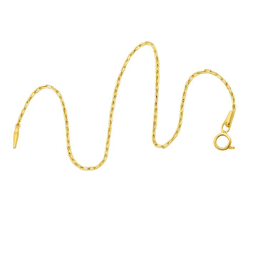 Real Gold Plain Ford Chain Anklet 6695 (25 C.M) A1345