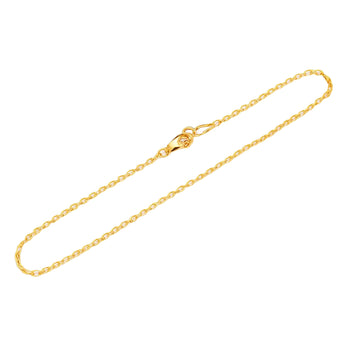 Real Gold Plain Ford Chain Bracelet (19 C.M) - Model 6695 BR1822