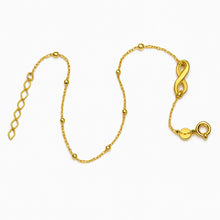 سوار إنفينيتي من الذهب الحقيقي مع خرز بحجم (1.5 مم)، مقاس قابل للتعديل 0494 (19 سم) BR1809