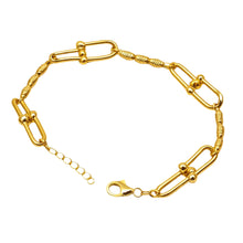 Real Gold GZTF Hardware with Roller Chain Bracelet 4185 (19 C.M) BR1807