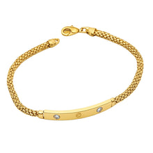 Real Gold Stone Plain Chain Thick Unisex Bracelet (17 C.M) - Model GZJCT 4919 BR1751