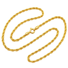 Real Gold Plain Rope Chain Necklace 7130 (40 C.M) CH1269