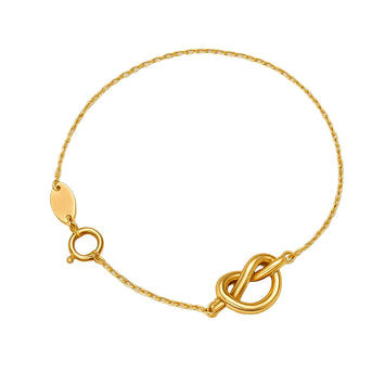 Real Gold Knot Bracelet 3418