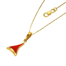 Real Gold New Year Red Necklace 0684 CWP 1776