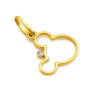 Real Gold Mickey Mouse Pendant 0222 P 1932