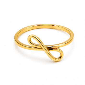 Real Gold Endless Love Infinity Ring (SIZE 5) 7652 R2872