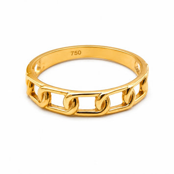 Real Gold Open Chain Link Ring (SIZE 5) 7781 R2876