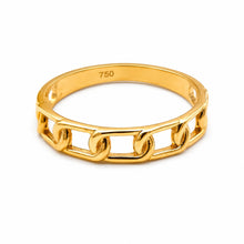 Real Gold Open Chain Link Ring (SIZE 5) 7781 R2876