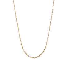 Real Gold Multi 3 Color Gold Texture Beads Adjustable Size Necklace 40+ 5 = 45 CM 0479 N1565