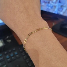 Real Gold Paper Clip S Bracelet 1254/XXI (17 CM) BR1707