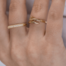 Real Gold Nail Plain Ring (Size 7) - Model GZJCT0851/3 R2602