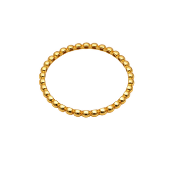 Real Gold Plain Bubble Ring 5834 (Size 5.5) R1975