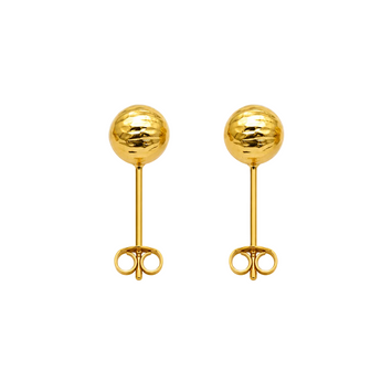 Real Gold Lined Stud Earring Set 0007MMV/76 E1030