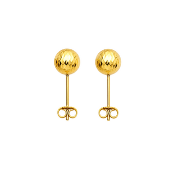 Real Gold Texture Ball Earring Set 0007/v89 E1632