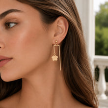 Real Gold Butterfly Dangler Sleeve Stud Earring Set 2105-11 E1707